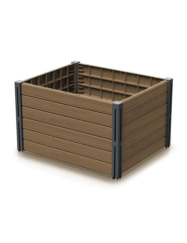 PROSPERPLAST WARZYWNIAK-RABATA OGRODOWA BASE PLANET 75,6x61,8x46cm BRĄZ