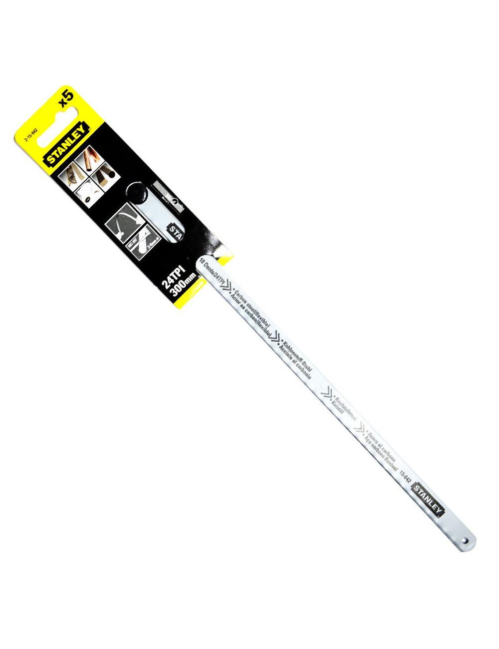 STANLEY BRZESZCZOT LION 300mmx24z /5szt. STAL WĘGLOWA