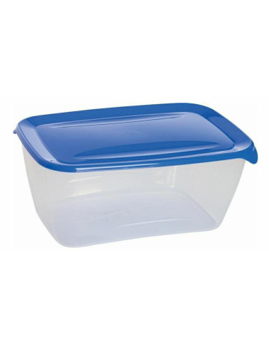 CURVER POJEMNIK NA ŻYWNOŚĆ "FRESH&amp;GO" PROSTOKĄTNY 5L   /NIEBIESKI/ TRANSPARENTNY
