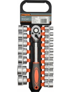 STHOR ZESTAW KLUCZY   1/2"  19el