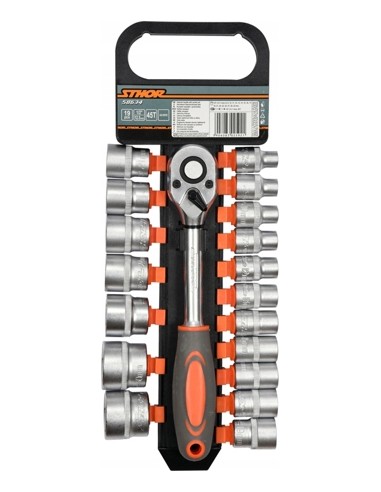 STHOR ZESTAW KLUCZY   1/2"  19el