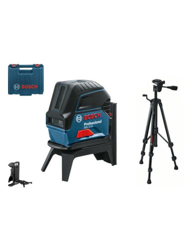 BOSCH LASER KRZYŻOWY GCL 2-15 + UCHWYT RM 1 + ZACISK BM 3 WALIZKA
