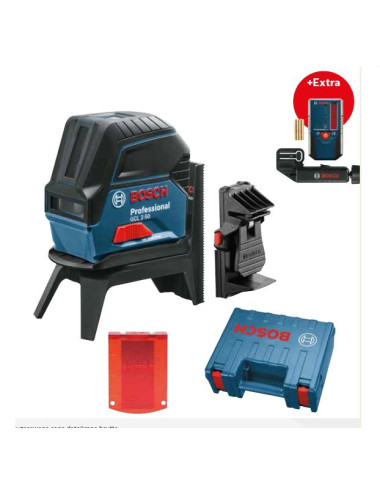 BOSCH LASER KRZYŻOWY GCL 2-50 + UCHWYT RM 1 + ZACISK DK 10 + ODBIORNIK LR 6 WALIZKA