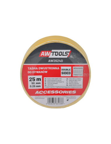 AWTOOLS TAŚMA DWUSTRONNA DO DYWANÓW