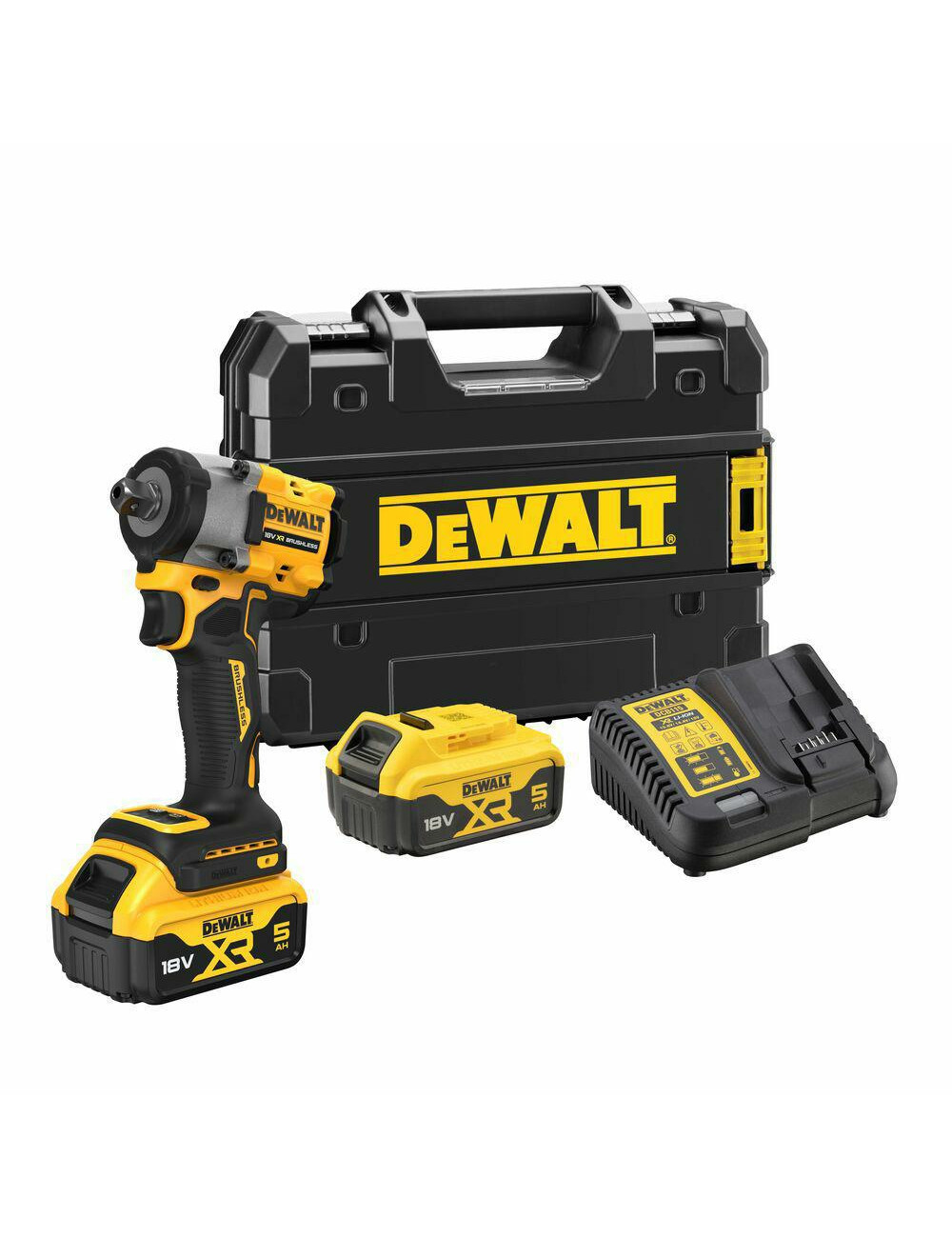 DEWALT KLUCZ UDAROWY 1/2" 18V 406Nm 2x5,0Ah TSTAK ZAPADKA DCF922P2T