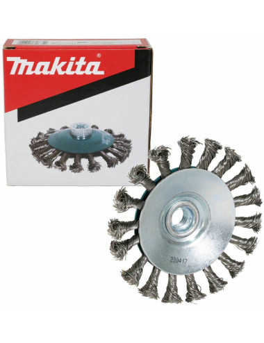 MAKITA SZCZOTKA STOŻKOWA M14 115mm 0,5mm INOX