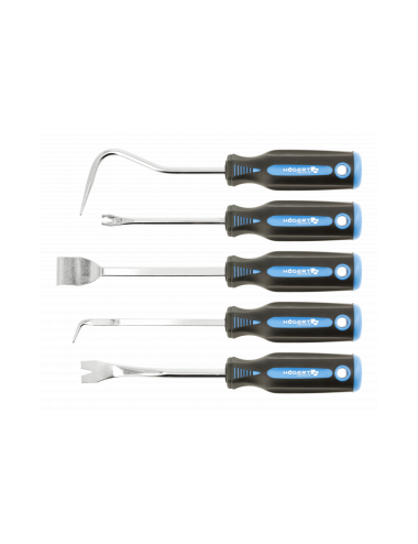 HOGERT ZESTAW ŚCIĄGACZY I HACZYKÓW 5szt.