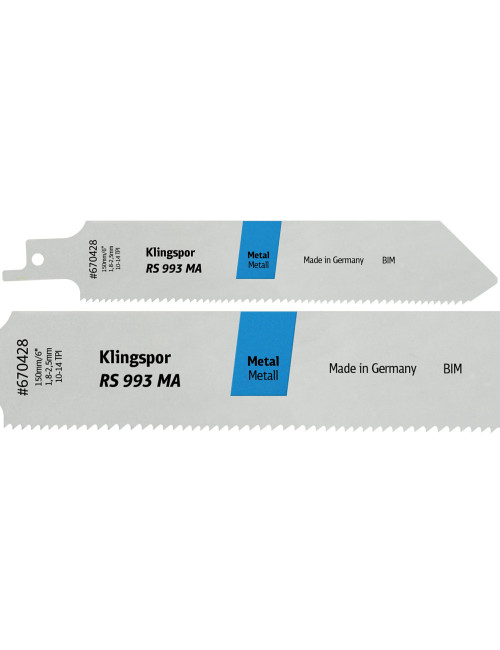 KLINGSPOR BRZESZCZOT DO PIŁY SZABLASTEJ 150x25,4x0,9mm RS 993 MA 5szt.