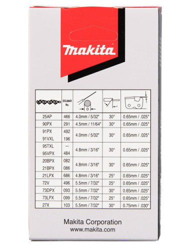 MAKITA ŁAŃCUCH TNĄCY 21LPX 38cm 1,5mm 0,325"