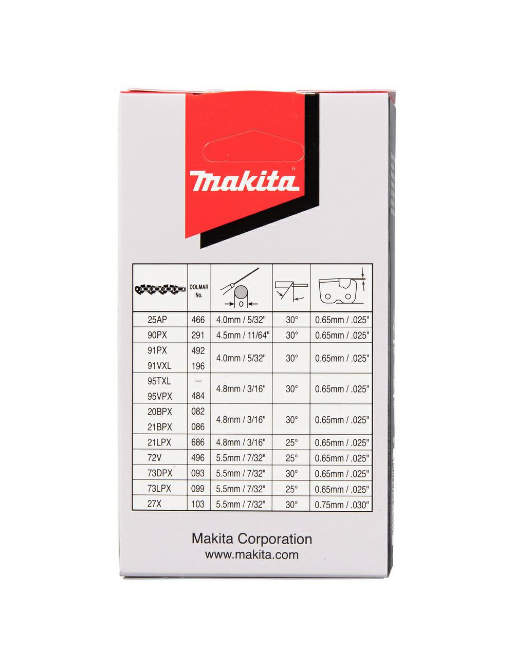 MAKITA ŁAŃCUCH TNĄCY 21LPX 38cm 1,5mm 0,325"