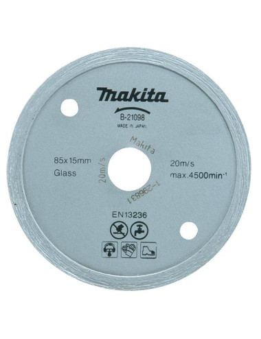 MAKITA TARCZA DIAMENTOWA  85x15mm PEŁNA (NA MOKRO) PŁYTKI, SZKŁO