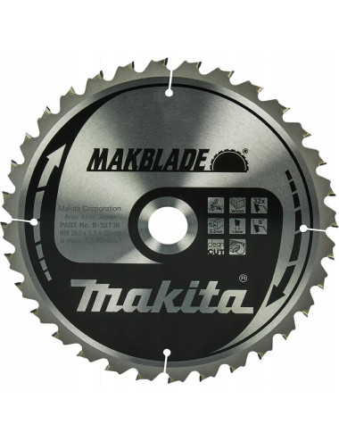 MAKITA PIŁA TARCZOWA  260x30x32z MAKBLADE DREWNO