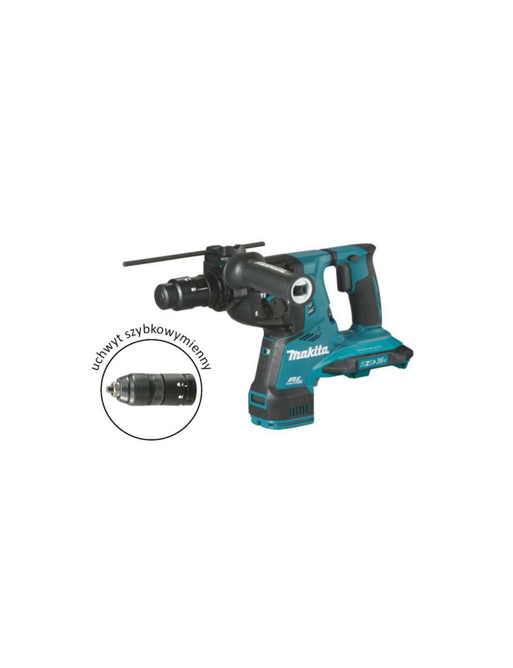 MAKITA MŁOT SDS+  18Vx2 DHR281Z 2,9J BL + UCHWYT 13mm