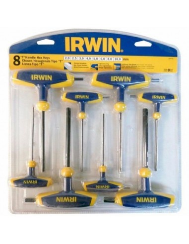 IRWIN ZESTAW IMBUSÓW TYPU T 8szt. 2.0 - 2.5 - 3.0 - 4.0 - 5.0 - 6.0 - 8.0 - 10.0