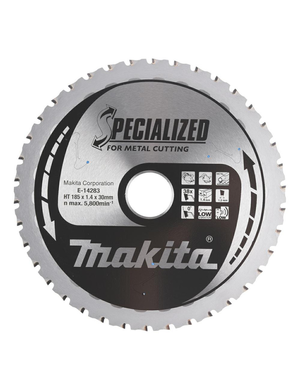 MAKITA PIŁA TARCZOWA  185x30x38z DO GRUBYCH BLACH...