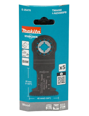 MAKITA MT BRZESZCZOT DO CIĘCIA WGŁĘBNEGO BIM 45mm x 45mm 14z/C TMA088 /5szt.