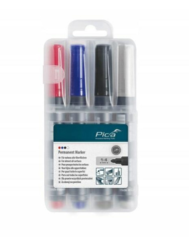 PICA ZESTAW MARKERÓW OKRĄGŁYCH 4szt MIX KOLOR