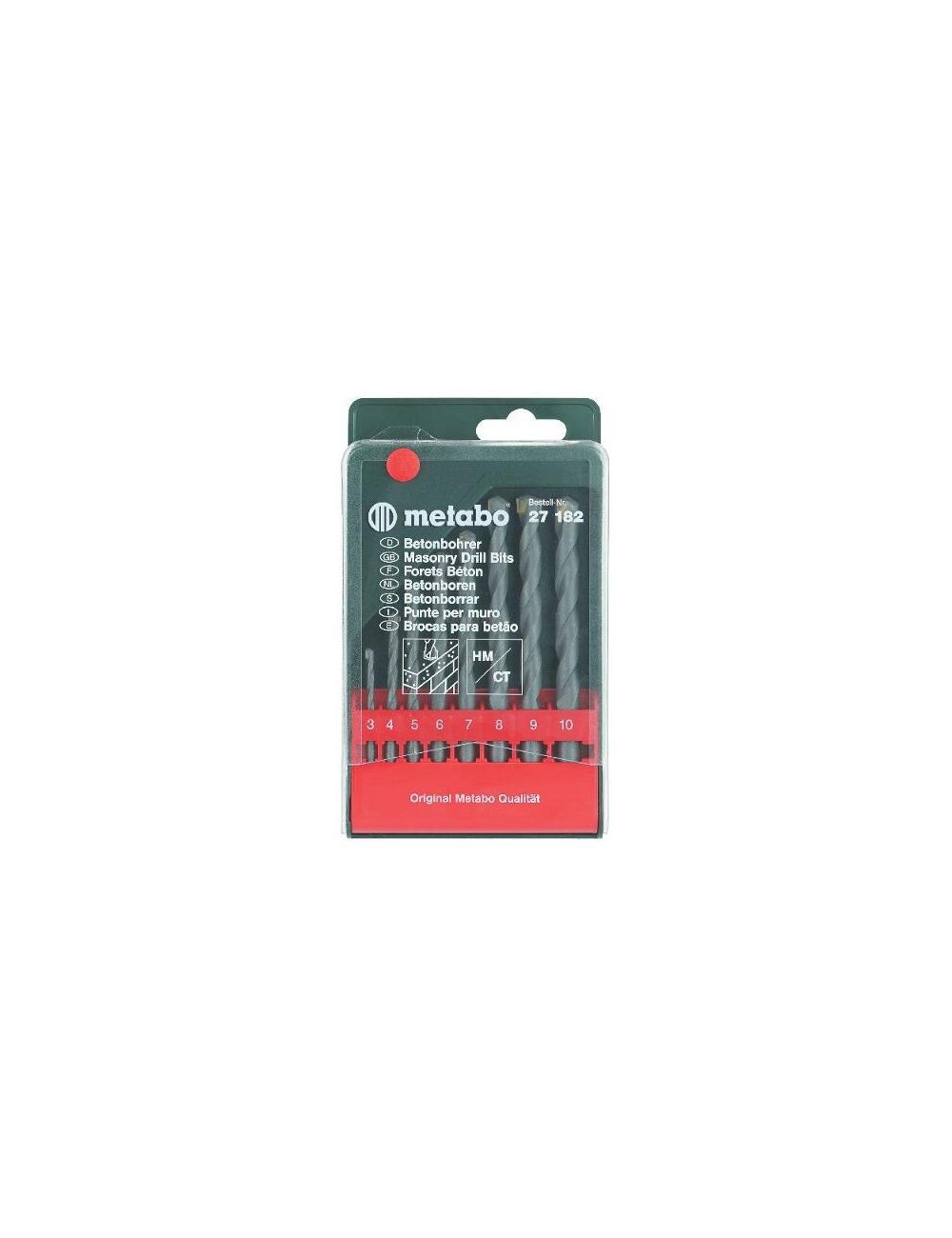 MAKITA ZEST.WIERT.DO BETONU 8szt/3-10mm/