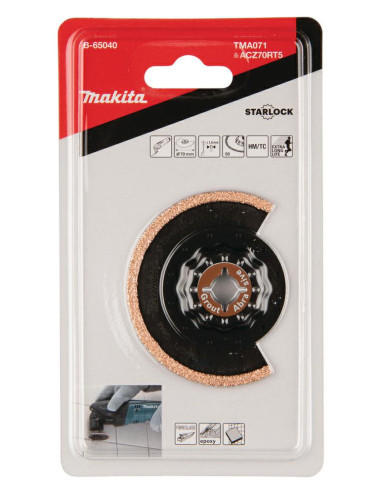 MAKITA MT BRZESZCZOT ŁUKOWY DO WĄSKICH SZCZELIN 70mm K50 SEGMENTOWY, MULTITOOL