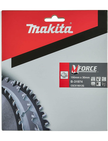 MAKITA PIŁA TARCZOWA  190x30x12Z M-FORCE DREWNO
