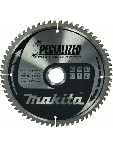 MAKITA PIŁA TARCZOWA  216x30x64z SPECJALIZED ALUMINIUM