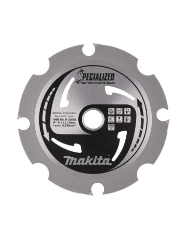 MAKITA PIŁA TARCZOWA  165x20x 4z SPECJALIZED PŁYTY WŁÓKNOWO-CEMENTOWE