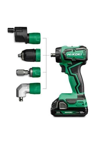 HIKOKI WKRĘTARKA 18V DS18DDQWSZ 55Nm 2x5,0Ah BL WYMIENNE GŁOWICE HITSYSTEM