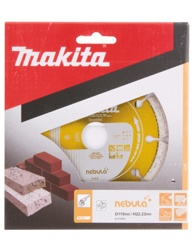 MAKITA TARCZA DIAMENTOWA 115x22,23mm SEGMENT (NA SUCHO) BETON