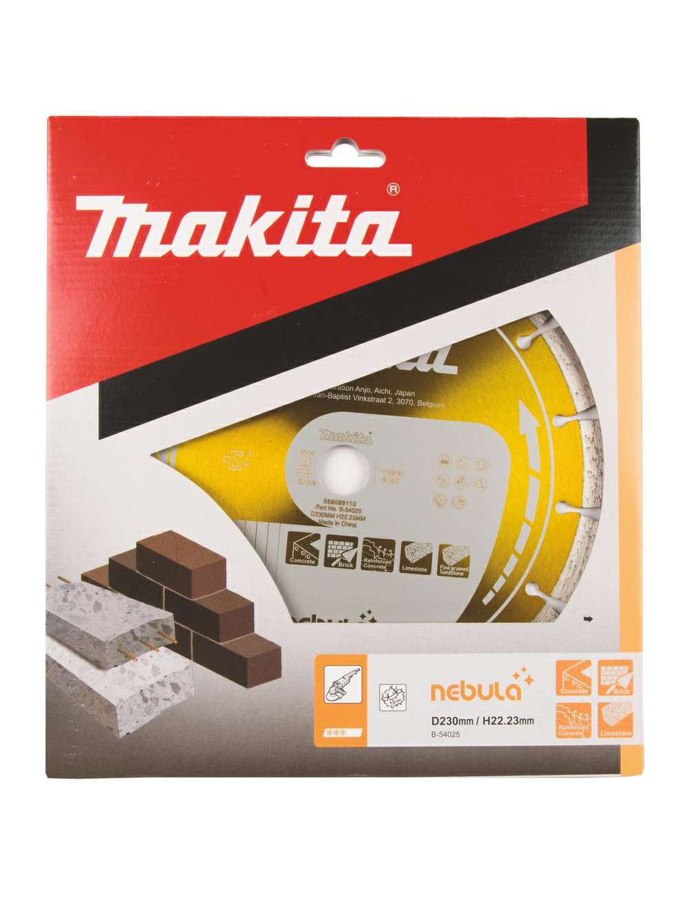 MAKITA TARCZA DIAMENTOWA 230x22,23mm SEGMENT (NA SUCHO) BETON B-54025