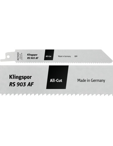 KLINGSPOR BRZESZCZOT DO PIŁY SZABLASTEJ 150x19x0,9mm RS 903 AF 5szt.