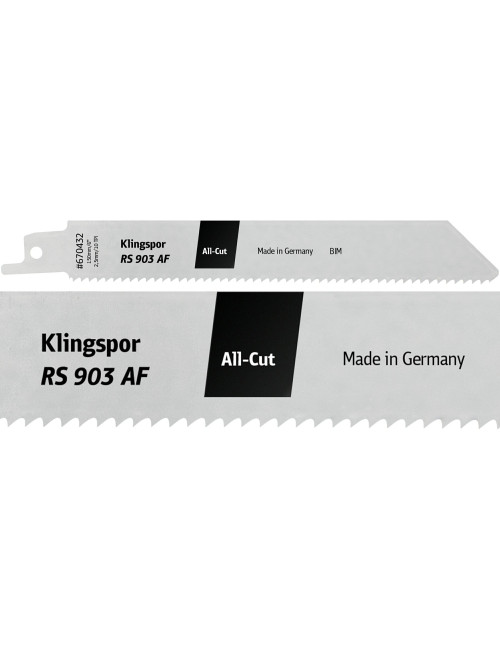 KLINGSPOR BRZESZCZOT DO PIŁY SZABLASTEJ 150x19x0,9mm RS 903 AF 5szt.