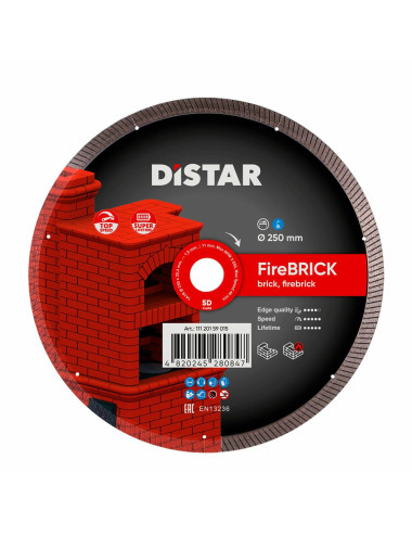 DISTAR TARCZA DIAMENTOWA FIREBRICK 250 x 1,9/1,5 x 25,4mm