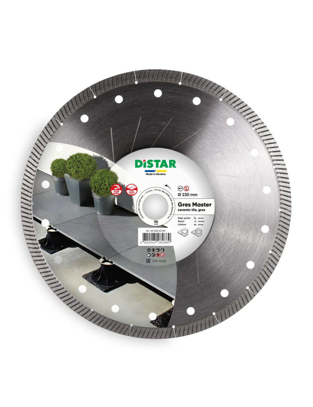 DISTAR TARCZA DIAMENTOWA GRES MASTER 230 x 1,6 x 10 x 22,23mm