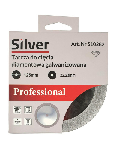 SILVER TARCZA DIAMENTOWA DO CIĘCIA 125x1,1x15mm