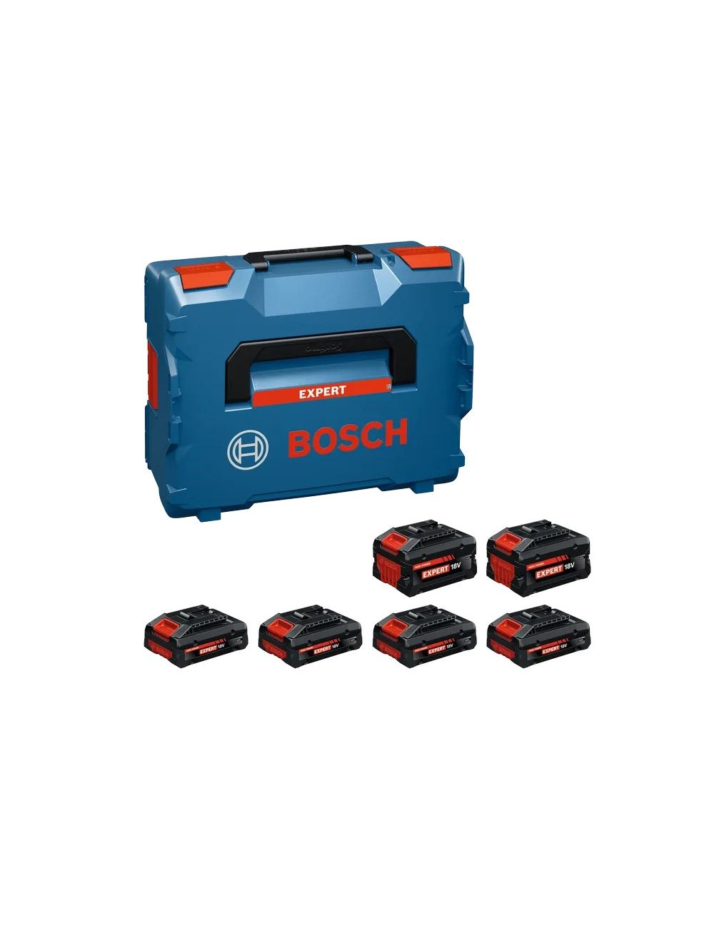 BOSCH AKUMULATOR 18V  4,0Ah EXPERT 4szt.  +  8,0Ah 2szt. LB