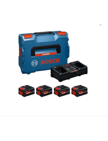 BOSCH AKUMULATOR 18V  8,0Ah EXPERT 2szt. +  5,5Ah 2szt. + ŁADOWARKA EXAL 18V2-320 LB