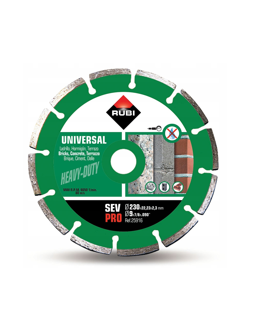 RUBI TARCZA DIAMENTOWA SEV 230 PRO