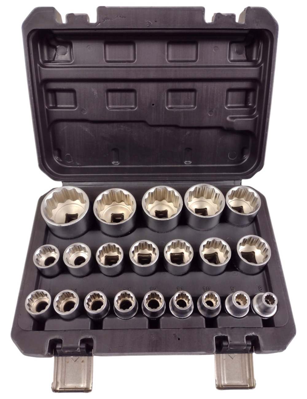 SILVER ZESTAW NASADEK SPLINE 21el. 12-KĄT. 1/2" 8-36mm