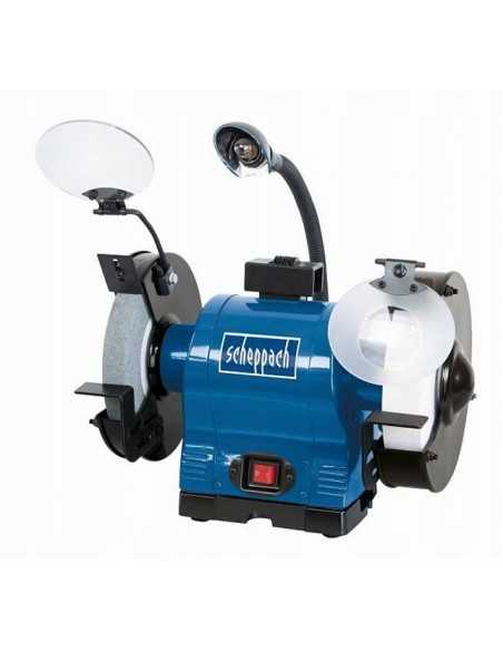 SCHEPPACH SZLIFIERKA STOŁOWA Z LAMPKĄ 200mm BG200