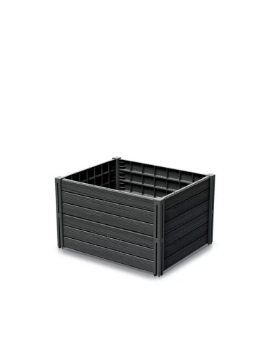 PROSPERPLAST WARZYWNIAK-RABATA OGRODOWA BASE PLANET 75,6x61,8x46cm ANTRACYT