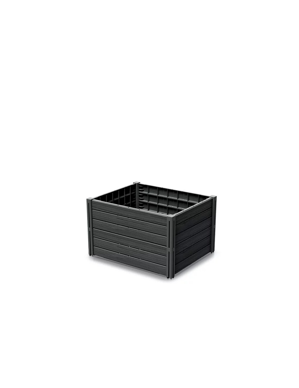PROSPERPLAST WARZYWNIAK-RABATA OGRODOWA BASE PLANET 75,6x61,8x46cm ANTRACYT