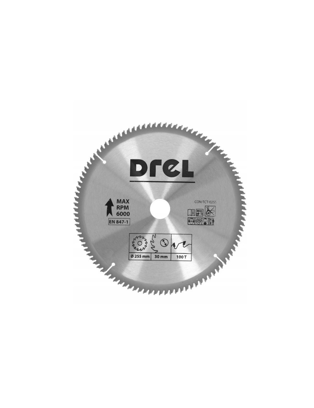 DREL PIŁA TARCZOWA WIDIOWA 255 x 30 mm, 100T, ALUMINIUM