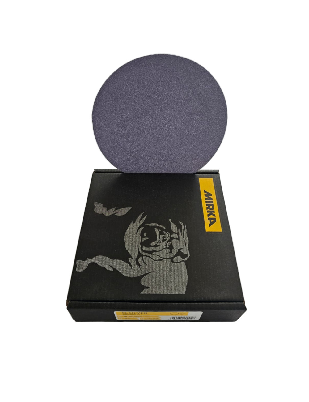 MIRKA KRĄŻEK ŚCIERNY Q.SILVER 125mm Grip 0H P320  20szt