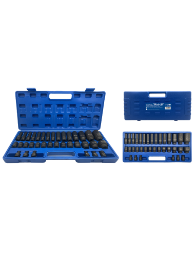 ADLER NASADKI UDAROWE K-D 35szt.1/2" 12-KĄT. KRÓTKIE/DŁUGIE AD-35KD/12 PLASTIKOWA WAL.