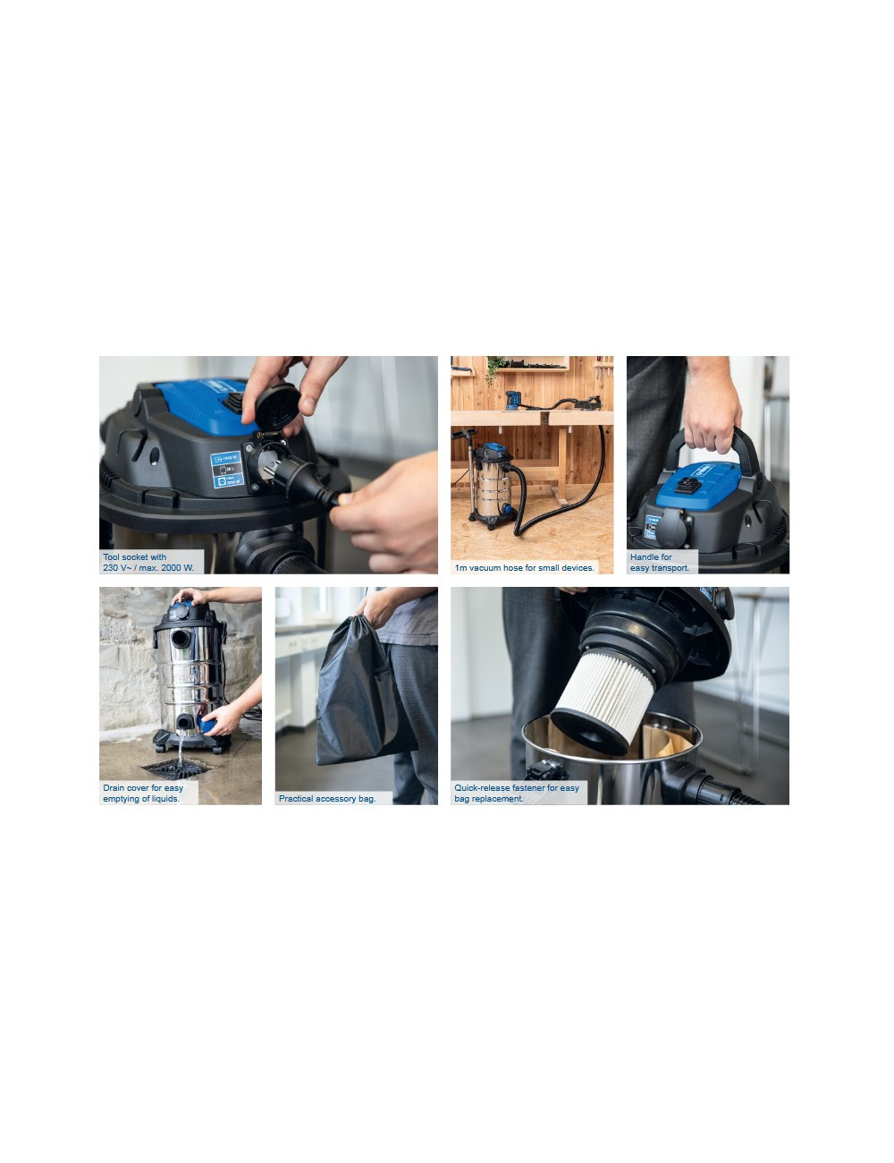 SCHEPPACH ODKURZACZ 30L 1500W  3in1 VC30 PREMIUM