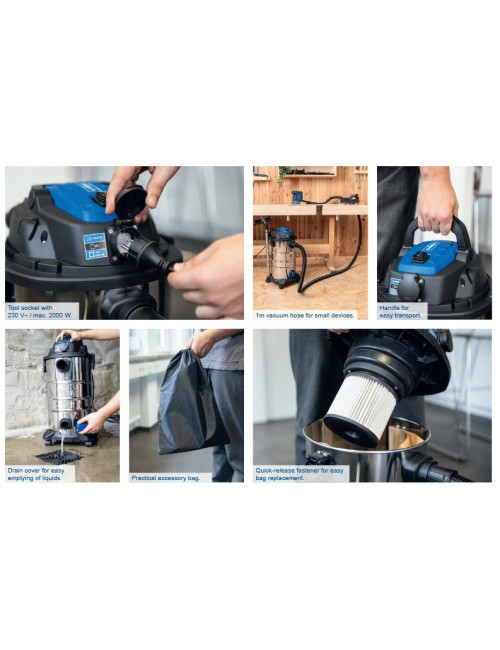 SCHEPPACH ODKURZACZ 30L 1500W  3in1 VC30 PREMIUM