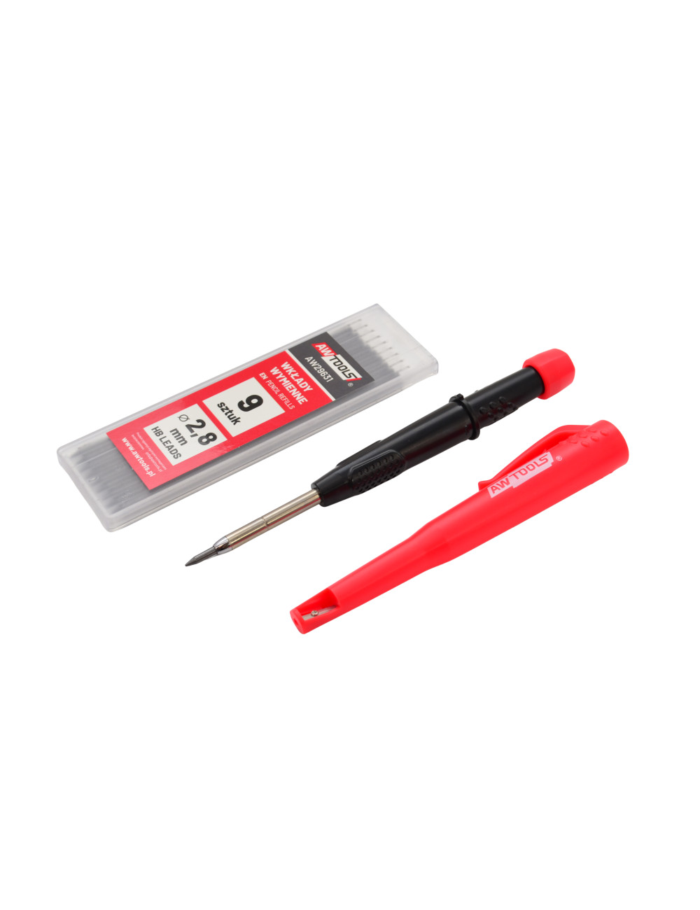AWTOOLS OŁÓWEK / ZNACZNIK AUTOMATYCZNY + WKŁADY 9szt.