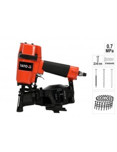 YATO GWOŹDZIARKA PNEUMATYCZNA BĘBNOWA 22-45mm