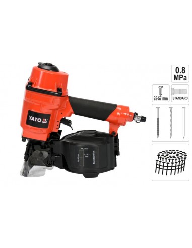 YATO GWOŹDZIARKA PNEUMATYCZNA BĘBNOWA 25-57mm