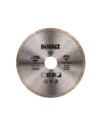 DEWALT TARCZA DIAMENTOWA PEŁNA 125 x 1,6 x 5 x 22,2mm
